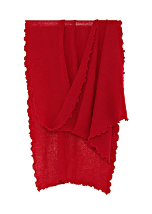 Maxi stor kashmir sjal - Ruby Red