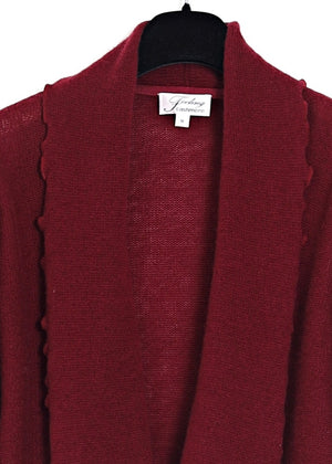 Mejse cashmere wrap cardigan - wine