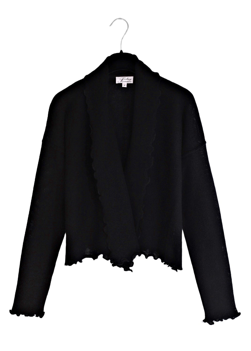 Mejse cashmere wrap cardigan - Black