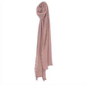 Old rose Pure soft cashmere scarf